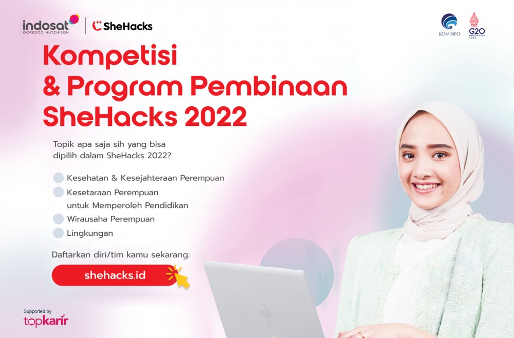SheHacks 2022: Program Pemberdayaan Perempuan berhadiah Total Rp150 Juta! | TopKarir.com